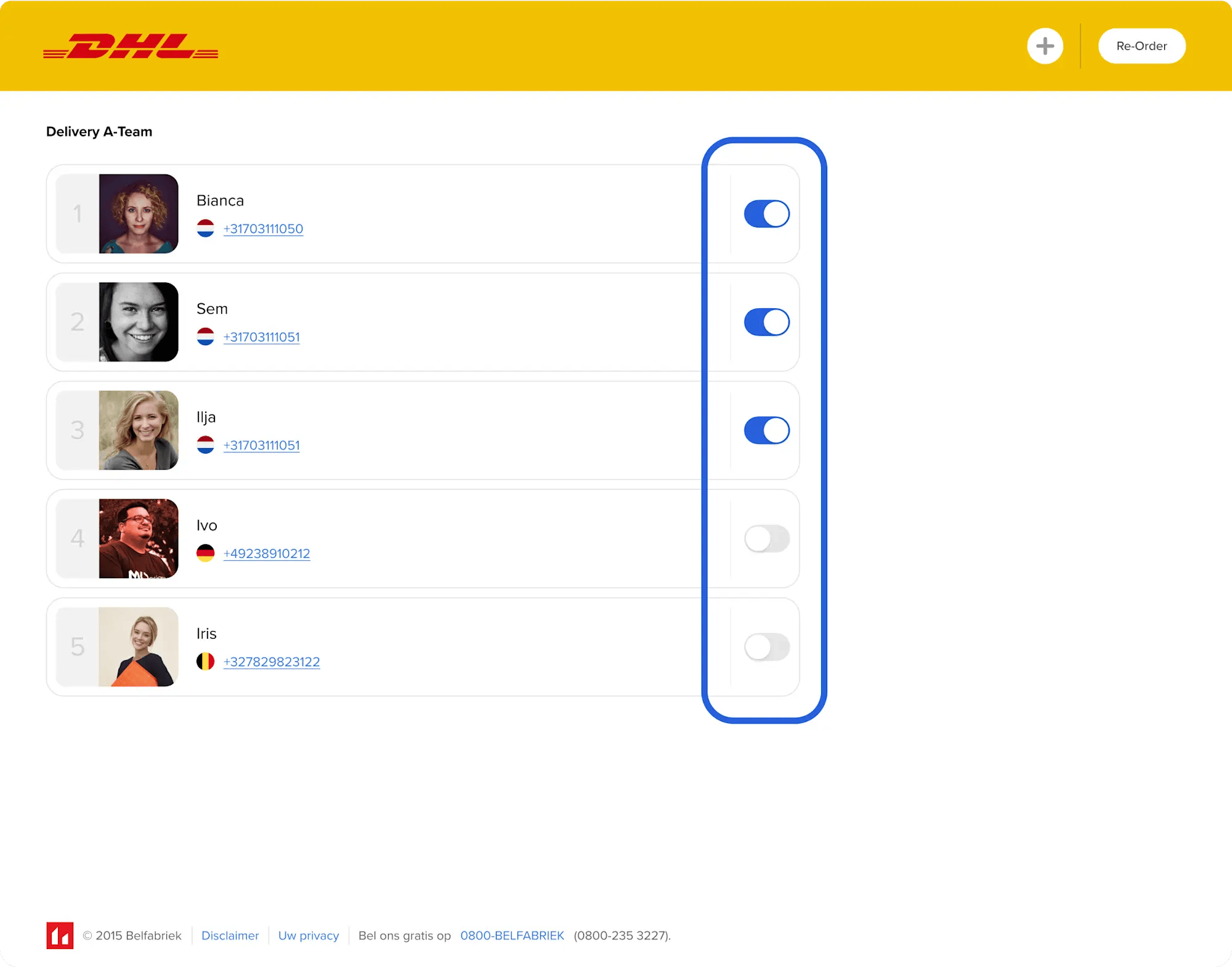 Thuisadres van collega